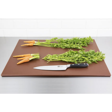 LDPE Cutting Board Brown 600x450x10mm | Hygiplas 3