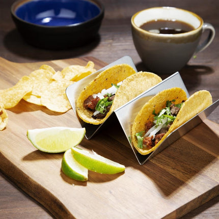 Stainless Steel Reversible Taco Holder | Olympia | 5.5x11.4x13.5cm 2