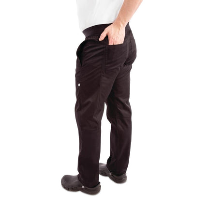 Lightweight Men's Chef Pants Black S | Chef Works 7