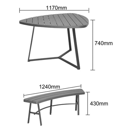 Bolero Valletta Picnic Table Set 6