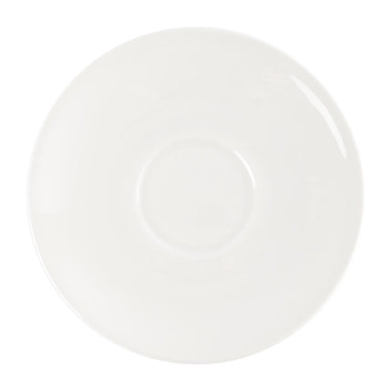 White Porcelain Cappuccino Saucer 15.9 cm | Churchill White 2