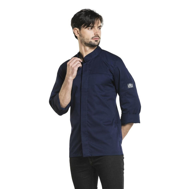 Men's Chef Jacket Blue | Chaud Devant Salerno | Size M