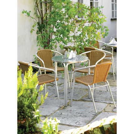 Round Stackable Stainless Steel Table 60cm | Bolero 6