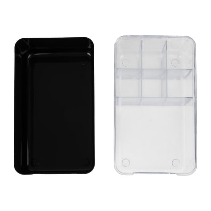 Bar Caddy with Multiple Compartments | Olympia Kristallon | Black ABS 4