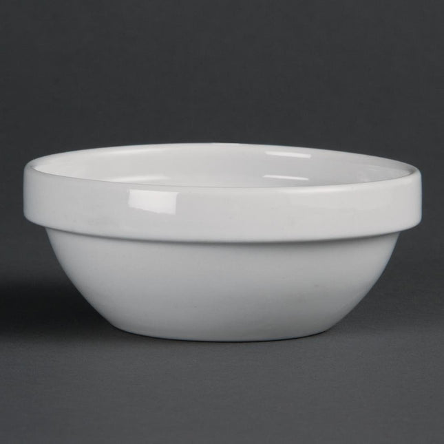 Olympia Whiteware Stackable Porcelain Bowl 11cm