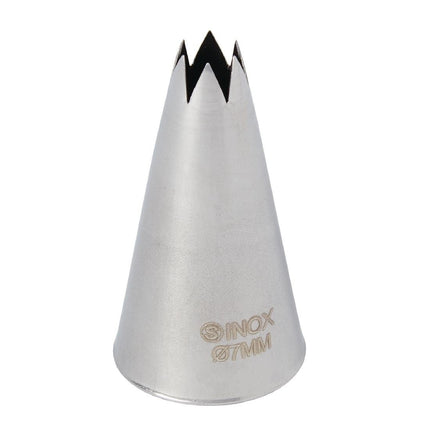 Stainless Steel Star Tip Piping Nozzle 7mm | Schneider
