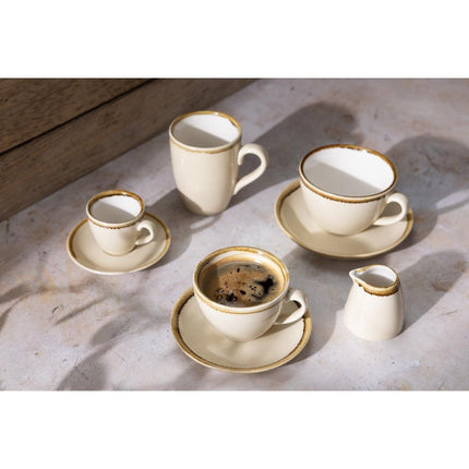 Cappuccino Cups 34cl Sandstone | Olympia Kiln Collection | 6 Pieces 5