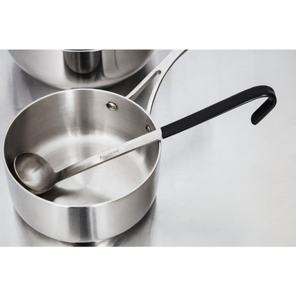 Color-Coded Black Serving Spoon 30ml | Vogue 6