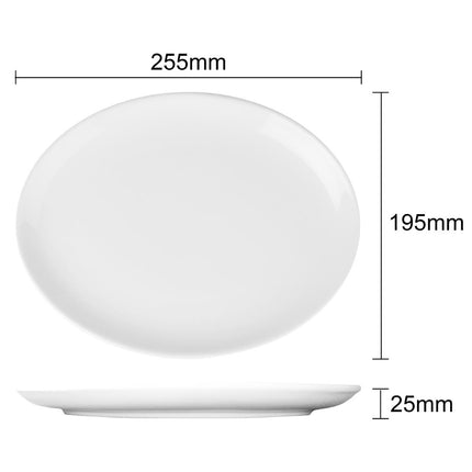 Oval Coupe Plates 25.4x19.7cm | Olympia Athena | 12 Pieces 9