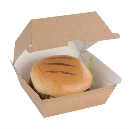 Compostable Hamburger Boxes Kraft Small | Fiesta 2