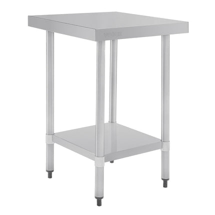 Stainless Steel Worktable without Backsplash 90x60x70cm | Vogue 2