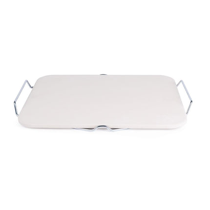 Rectangular Pizza Stone with Metal Holder 4