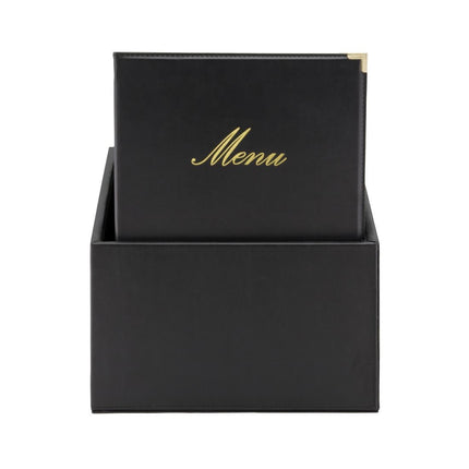 Classic Leather Style A4 Menu Book Covers Set of 20 | Securit 2