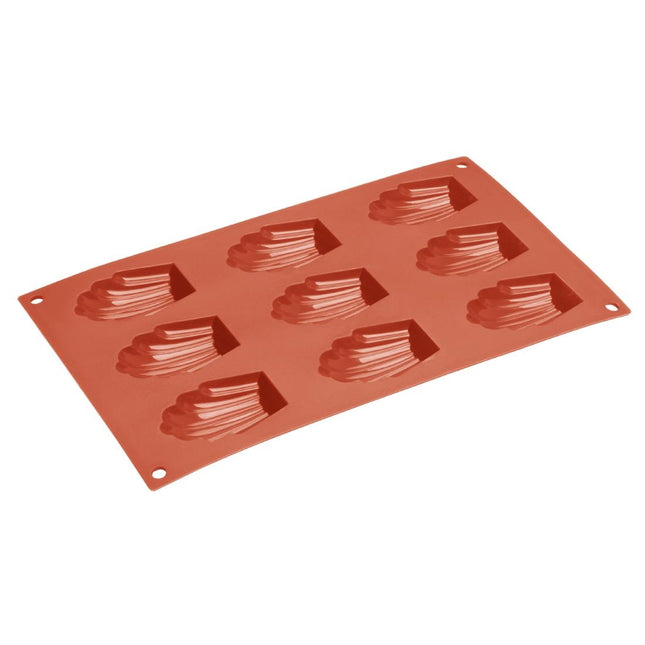 Vogue Silicone Madeleine Baking Mold 9 Cup 2