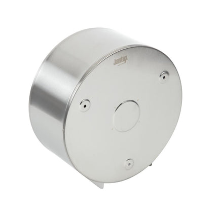 Stainless Steel Jumbo Toilet Roll Dispenser | Jantex 8