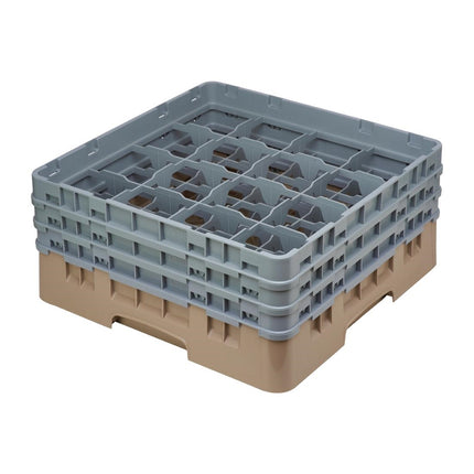 Dishwasher Rack with 16 Compartments | Cambro Camrack | Max Glass Height 17.4 cm
