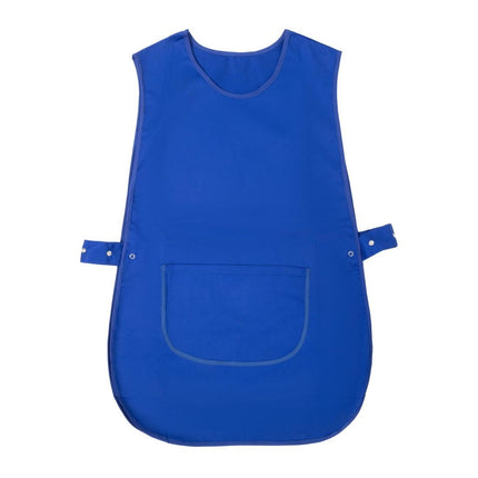 Polyester Cotton Tabbard Apron with Pocket | Royal Blue 2