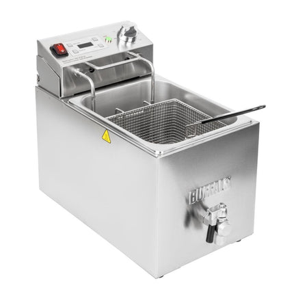 Single Electric Fryer with Timer | Buffalo | 8L Tank | 2.9kW Element 8