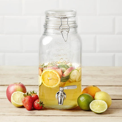 Drink Dispenser with Text and Clamp Lid | Olympia | 3.6L 7