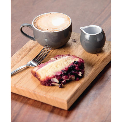 Olympia Café Cappuccino Cups Dark Grey Porcelain 340ml 3