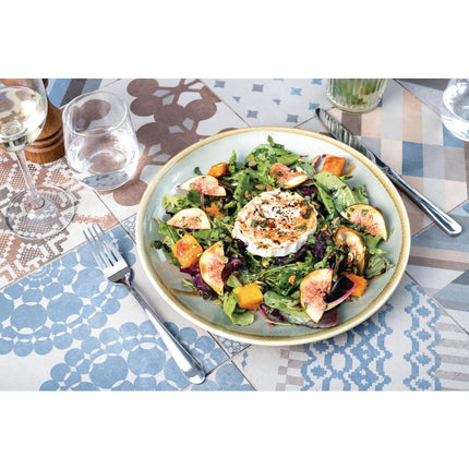 Coupe Dinner Plates Moss Green 23cm | Olympia Kiln 5