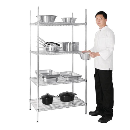 Vogue Multifunctional 4-Tier Storage Rack 183x91.5x61cm 3