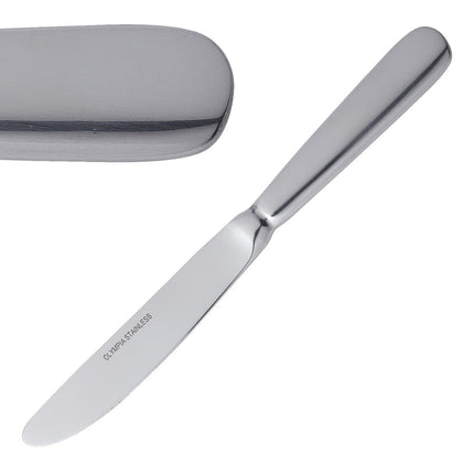 Dessert Knives Polished 18/0 Stainless Steel | Olympia Baguette | 12 Pieces