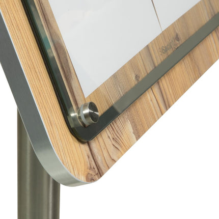 Securit Black Steel 8xA4 Information Display with Pole and Base 5