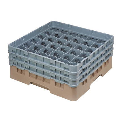 Dishwasher Rack with 36 Compartments, Max Glass Height 17.4cm | Cambro Camrack