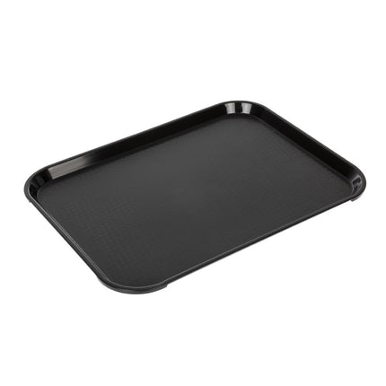 Polypropylene Fast Food Tray Black 41cm | Cambro 3