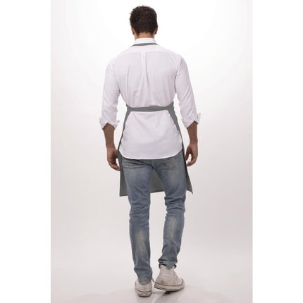 Gray Halter Apron with Neck Closure | Chef Works | 85x60 cm 5