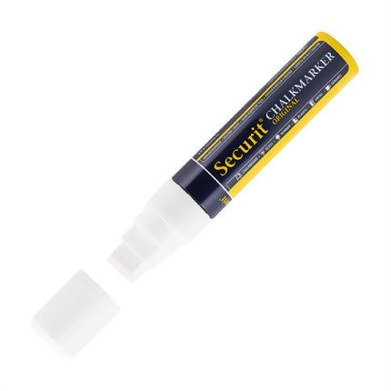 White Erasable Chalk Marker 15mm Tip | Securit | Water-Based