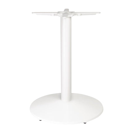 Bolero Cast Iron Round Table Base White 548x728mm 2