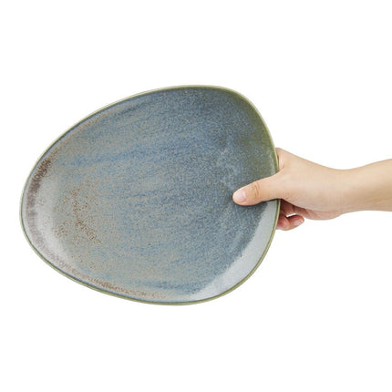 Triangular Blue Plates 250mm | Olympia Ember Collection 5