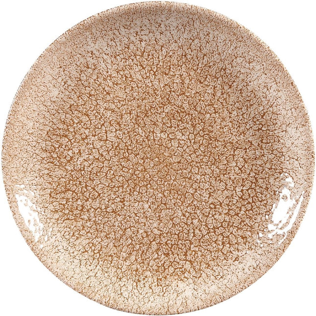 Raku Garnet Orange Evolve Coupe Plate 16.5cm | Churchill Studio Prints
