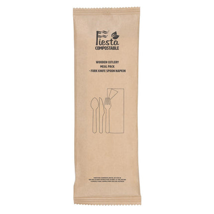 Compostable Wooden Cutlery Set | Fiesta | 250 pcs 2