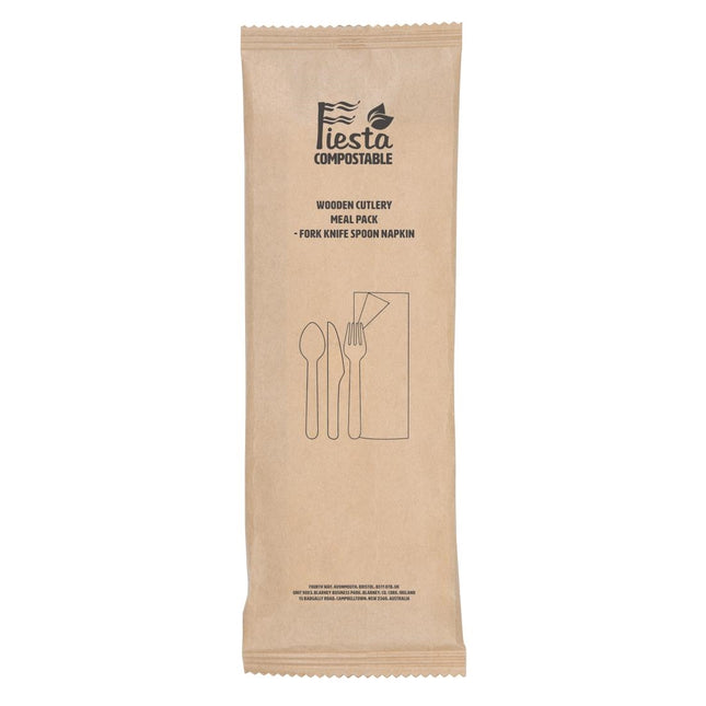Compostable Wooden Cutlery Set | Fiesta | 250 pcs 2