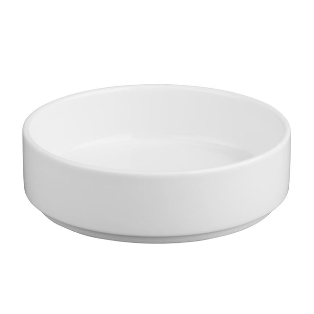 Porcelain Whiteware Bowl with Flat Walls 152mm | Olympia