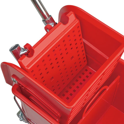 Kentucky Mop Bucket with Wringer 20L | Jantex | Red 4