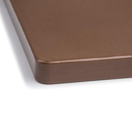 Extra Thick LDPE Cutting Board Brown 450x300x20mm | Hygiplas 3