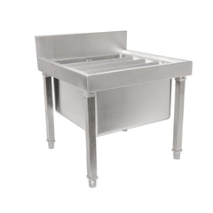 Vogue Stainless Steel Mop Sink with Large Basin