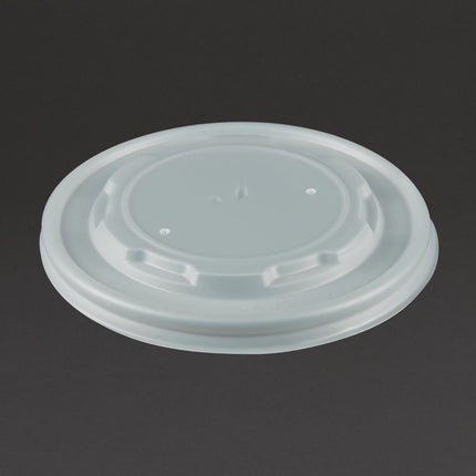 Compostable Flat Lids for 34cl and 45.4cl Containers | Vegware 2