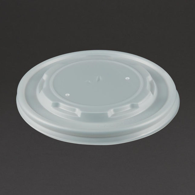 Compostable Flat Lids for 34cl and 45.4cl Containers | Vegware 2