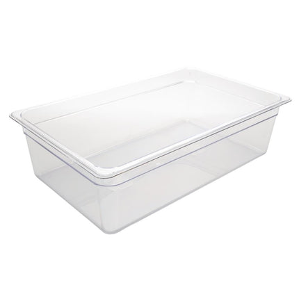 Polycarbonate 1/1 Gastronorm Container 150mm | Vogue | Transparent