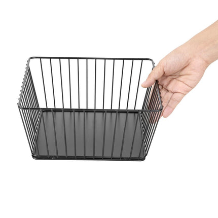 Square Wire Food Display Tray Black 230x230x100mm | Olympia 3
