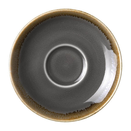 Kiln Grey Espresso Saucers 11.5 cm | Olympia | 6 Pieces
