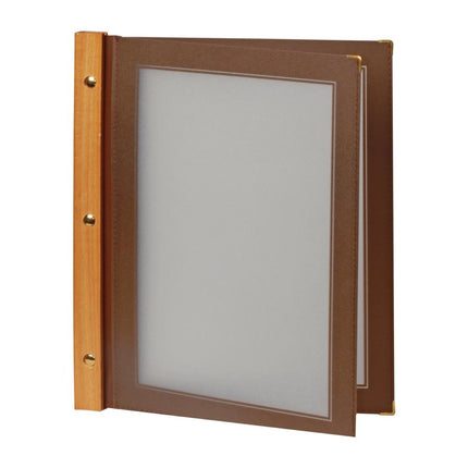 Securit A4 Extra Menu Sleeves Brown | Set of 5 2
