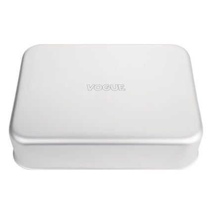 Extra Deep Aluminium Roasting Pan 100mm Depth with Integrated Handles | Vogue | 420mm 5