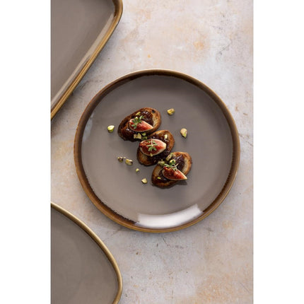 Round Coupe Plates Grey 23cm | Olympia Kiln Collection 6