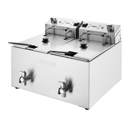 Double Electric Fryer with Timer | Buffalo | 2 x 8L Tanks | 2 x 2.9kW Elements 4